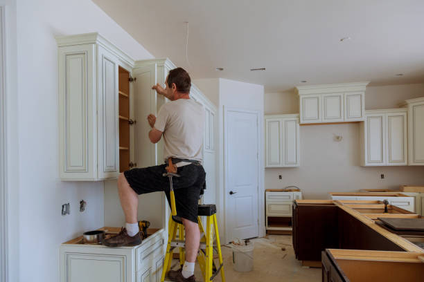 Open concept kitchen conversion in Westminster by JMT Kitchen Cabinet